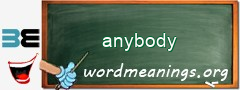 WordMeaning blackboard for anybody